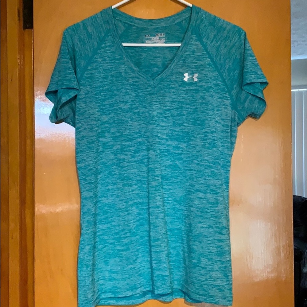 Medium Under Armour shirt. Teal
